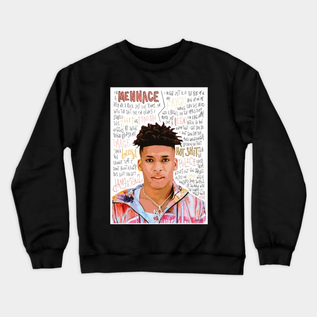 NLE Choppa Crewneck Sweatshirt by jhalfacrelange